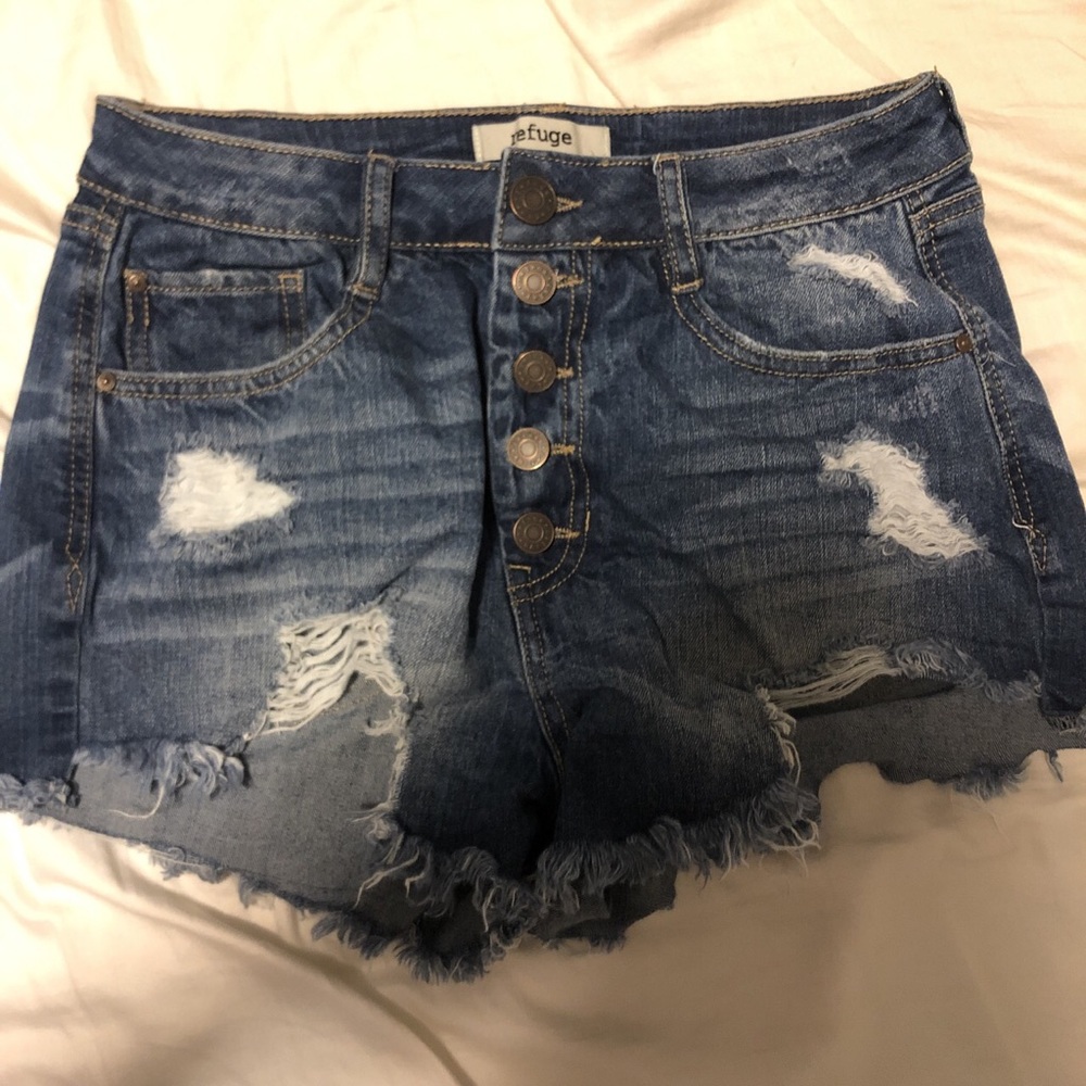 High Waisted Denim Shorts